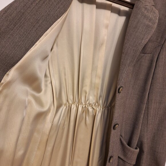 Made in France Vintage Ivoire De Laurence long brown trench coat size 38 - Picture 8 of 16